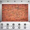 Red Brick Wall Backdrop Vintage Old Brick Wall Background for Photography Newborn Baby Girls Adults Portrait Baby Shower Wedding Photography Background Photo Video Studio Props 7x5ft