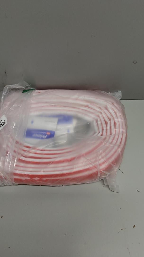White Rubber Weather Stripping Door Seal Strip, D Shape Door Weather Seal Strip, SelfAdhesive Soundproofing Frame Insulation Tape for Doors Frame/Window Seal,Blocks Cold Drafts Noise