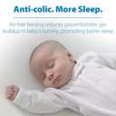 Dr. Brown's Natural Flow Anti-Colic Options+ Narrow Baby Bottle, 4 oz/120 mL, with Level 1 Slow Flow Nipple, 0m+, 4 Pack