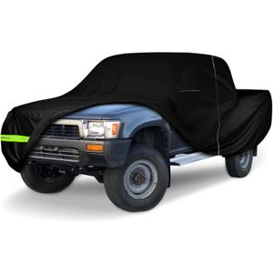 Waterproof Car Cover Compatible with 1980-1995 Toyota Pickup Xtracab Long Bed, 300D All Weather Classic Car Covers with Inner Cotton&Zipper Door for Snow Rain Protection