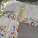 Floral Wreath Spring Kitchen Towels Set of 2,Pink Flower Dish Hand Towels Farmhouse Indoor Outdoor Holiday Seasonal Decorations DD097
