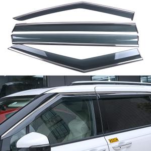 for Kia Carnival 2022-2024 Side Window Wind Deflectors Sun Rain Guard Vent Shade Window Visors Car Accessories 4pcs, As pictures show