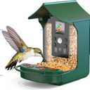 Bozily Smart Bird Feeder Camera, Hummingbird Watching Camera with Motion Detection & Auto Capture, 100 Wide Angle & Waterproof 1080P HD Night Vision Bird Camera