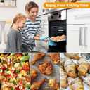 Air Fryer Basket for Oven, OPENICE 15.3" x 11.0" Large Air Fryer Tray and Pan with 30PCS Parchment Papers, Stainless Steel Oven Air Fryer Basket and Tray for Baking Grilling