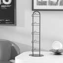 Byken Sunglasses Holder Organizer, 5 Tier Eyeglass Display Storage Stand,.Metal Sunglass Tower (Black)