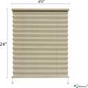 Dulepax RV Blinds: 20" W x 24" L Cappuccino RV Pleated Shades for Camper, Travel Trailers, Motorhome Windows