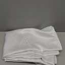 HomeJoy Rectangle Fancy Metallic Sparkling Snowflake Christmas Fabric Table Cloth red Hunter Gold Navy White Silver No-Iron Soil Resistant Woven Holiday Table Cover(White Silver/60x144Inch)