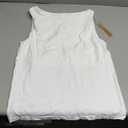 Womens Boat Neck Tank Tops Sleeveless Slim Fit Shirts Summer Going Out Y2K Fashion Outfit Clothes (Medium, White)