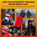 POWERPAW Rechargeable Hand Warmer Portable Electric Hand Heater 3 Heat Levels 5000mAh Battery USB-C Reusable Pocket Warmer for Cold Hands (Red 502 Single)