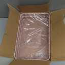 JANKOW Black Metal Wire Cabinet Organizer Storage, Iron Grid Storage, Tray Net Basket Storage for Office, Home Decoration (Pink)