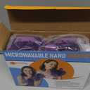 SunnyBay Microwavable Heated Hand Warmer Gloves for Women and Men, Weighted Arthritis Gloves for Women for Pain, Stay-on Wrist Elastic and Bulk-Free Grip for Maximum Functionality, Pair (Small)