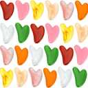 24 Pcs Gua Sha Facial Tool Resin Gua Sha Massage Tool Heart Shaped Gua Sha Stone Guasha Board for Face Body Skin Massage Spa Acupuncture Prevent Wrinkles