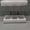 ComSaf 1.9 Qt Glass Storage Containers with Lids, Glass Jars with Lids, Clear Food Storage Jar, Square Canister Set of 3, Pantry Organizers and Storage for Flour Rice Pasta Tea Coffee Bean