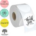 2" Circle Direct Thermal Labels, Thermal Printer Labels for Name Tag, DIY, QR Code, Self-Adhesive Address Shipping Stickers, White Circle Sticker Labels Compatible with Zebra, Rollo, MUNBYN,750Lables