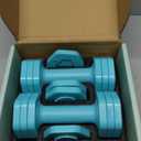 Adjustable Dumbbell Set, 4 in 1 Free Weights Dumbbells Set for Women, Weights for Women at Home, 2lb 3lb 4lb 5lb with TPU Soft Rubber Handle for Home Gym Exercise Training (Blue)
