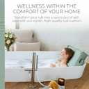 BADESOFA Luxury Bath Pillow M - Lusciously Soft & Comfortable Tub Pillow for Bathtub - Washable & Quick-Drying Bath Back Pillow - Non-Slip Full Body Tub Pillow - Luxury Spa Cushion in Green