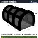 Inflatable Batting Cage for Baseball Practice with Blower, Enclosed Inflatable Baseball Cage for Batting & Pitching Training and Multi-Sport Use