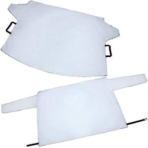 2 Pieces Car Windshield Snow Cover Ice Frost Protector Windproof Car Cover Oxford Windshield Fit Winter Snow Defender for Most Vehicles Trucks SUV