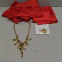 31 Pieces Pirate Costume Women Rave Accessories Pirate Hat Head Scarf Sash Belt Necklace Earrings for Cosplay Party (One Size, Red)