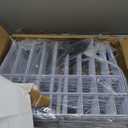 42.5ft(L) x 13in(H) Animal Barrier Fence, 30 Panels No Dig Garden Fence for Dog Rabbit, Rustproof Anti Digging Barrier, Garden Edging Border Ground Defense for Outdoor, Yard, Patio, White