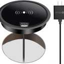 Desk Wireless Charger, hopopower 15W Fast Wireless Charging Station Pad Compatible with iPhone 14/14 Pro/14 Pro Max/13/13 Pro Max/13 Mini/12/12 Pro Max/11/11 Pro/11 Pro Max/Galaxy S22/S21/S20/Note 20