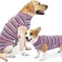 Surgery Recovery Suit Onesie - Anti Licking Abdominal Wounds Pet Suit - Small, Medium, Large Dogs, XXL