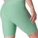 90 Degree By Reflex Womens High Waisted Biker Shorts Ribbed Workout Yoga Running Tummy Control Spandex Short (S)