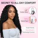 Miracle Feather Crochet Hair for Black Women Deep Wave 20" 150 Strands 1B | Advanced Synthetic Fiber, Pre-separated Hand-Tied Knotless Strands, Beginner & Budget Friendly, Soft Cotton Wire, Glue-Free
