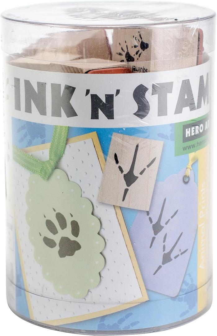 Hero Arts Ink 'N Stamp Tub 3x4-Animal Prints