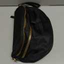 Spacious Nylon Crossbody Bag Bum Bag Handbags Wallets Purses Trendy Shoulder Bag for Women (Black)