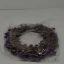 Bibelot Spring Wreath for Front Door, Artificial Forsythia Flower Wreath, Farmhouse Festival Wall Decor (Purple)