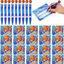Skyygemm 36 Set /108 Pcs Basketball Pens with Gift Card for Kid Valentine's Day Classroom Exchange Gift School Sports Novelty Ballpoint for School Valentine's Sports Party Favor