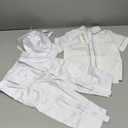 Booulfi Baptism Christening Outfits for Boys Birthday Outfit Baby Boy Gentleman Church Blessing Photoshoot Baby Boy Suits (12-18 Months, #219-white)