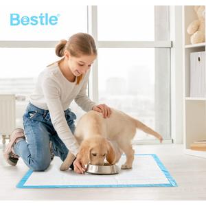 BESTLE Extra Large Pet Training and Puppy Pads Pee Pads for Dogs 28"x34" 40 Count Super Absorbent & LeakProof