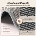 AMOAMI Kitchen Mats for Floor, Non Slip Washable Grey Kitchen Rugs Absorbent Quick Dry and Easy to Clean, Rugs for Kitchen in Front of Sink, 20*32