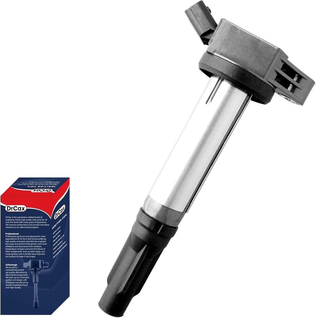OEM Ignition Coil UF487 C1601 90919-A2007 Compatible with Lexus Toyota Lotus ES350 RX350 RX450h Avalon Camry Highlander RAV4 Sienna Venza Evora - 3.5L V6 Engines - 1 Pack