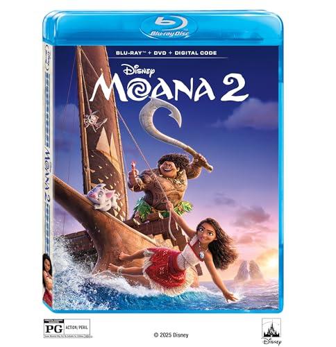 Moana 2 - Blu-ray + DVD + Digital, Format: Blu-ray