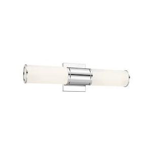 METWET Bathroom Light Fixtures, 2Light Vanity Lights for Mirror with Milk Glass Shade, Chrome Up and Down Wall Sconces for Bathroom Bedroom Hallway, VL834CHML