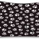Paw Print Makeup Bag Travel Accessories Small Size Toiletries Makeup Organizer Cosmetic Bags Puppy Paw Gifts for Women Dog Lovers (hz3588)