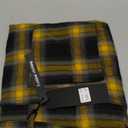 NOVOCCT Plaid Pants for Men - Skinny Mens Dress Pants - Stretch Slim Fit Business Casual Dress Chinos for Men (42, Black Yellow Plaid)