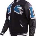 Pro Standard Mens NFL Philadelphia Eagles Mash Up Varsity Jacket Black 3XL