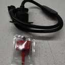 MICTUNING AC Port Plug with Heavy Duty Integrated Dual 20" Extension Cord Y Splitter Cable and Water Resistant Cap, Black