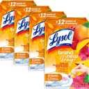 Lysol Click Gel Automatic Toilet Bowl Cleaner, Gel Toilet Bowl Cleaner, For Cleaning and Refreshing  Mango & Hibiscus, 6 applicators (Pack of 4, 24 Count Total)