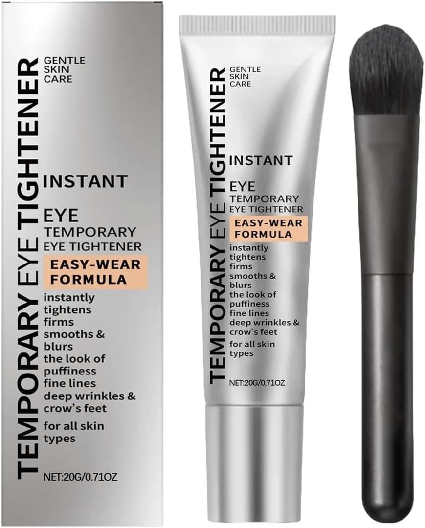 Eye Tightener Cream, Gentle Skin Care Moisturizing Women Eye Tightener, No-Filter Firming Primer, Instant Firming Formula for Fine Lines and Wrinkles for All Skin Types