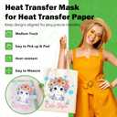 TECKWRAP Silicone Transfer Tape, Advanced Vinyl Tape for Permanent Vinyl & Heat Transfer Paper, No Sticky Residue, 12 Inches x 13FT, White Clear Transfer Tape for Vinyl Stickers