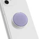 OnTheGrip Cute Solid Macaron Color Round Shape Collapsible Mobile Phone Grip Stand Holder for Smartphone Tablet Cell Phone Accessory (Lavender)