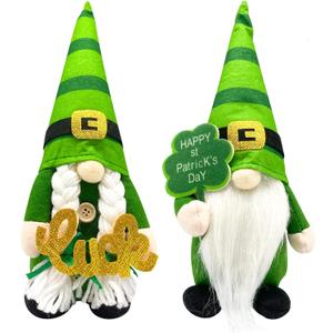 St Patricks Day Decorations - St Patricks Day Decor - Leprechaun Doll, St Patricks Day Gnomes Decorations for Home - St. Patricks Day Table Centerpiece - Irish Gifts