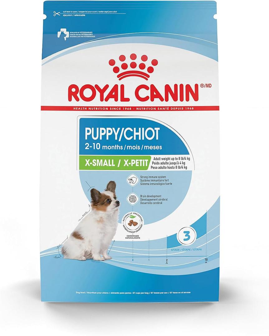 Royal Canin Size Health Nutrition X-Small Puppy Dry Dog Food, 3 lb Bag (EXP 10/18/27)