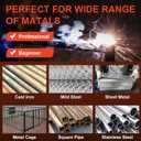 Siasky Mini Welding Machine, Upgraded Welder Machine 110V, Portable Stick Welder MMA-250A, IGBT Inverter Welder with Hot Start, Arc Force, Anti-Stick (10 welding rods)