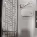 seenda Rechargeable Wireless Keyboard Mouse, Ultra Thin Low Profile Wireless Keyboard and Mouse with Number Pad, Quiet Portable Combo Compatible for Windows XP/7/8/10/11/11 Pro, Silver White